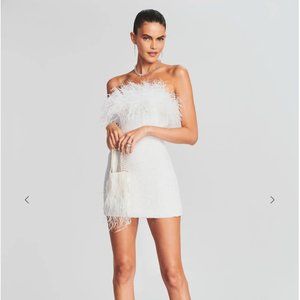 Retrofete Torin White Sequin Dress